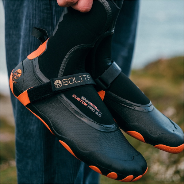 Solite Custom Pro 2.0 5mm Wetsuit Boots 21002 - Orange / Black